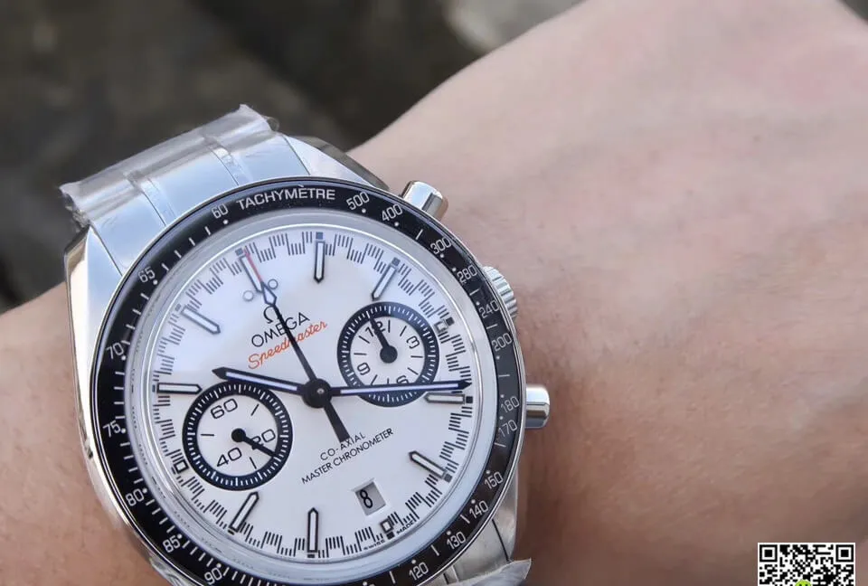 Omega Speedmaster Racing Chronograph 329.30.44.51.04.001 OM Factory 1:1 Best Edition Replica Watch White Dial
